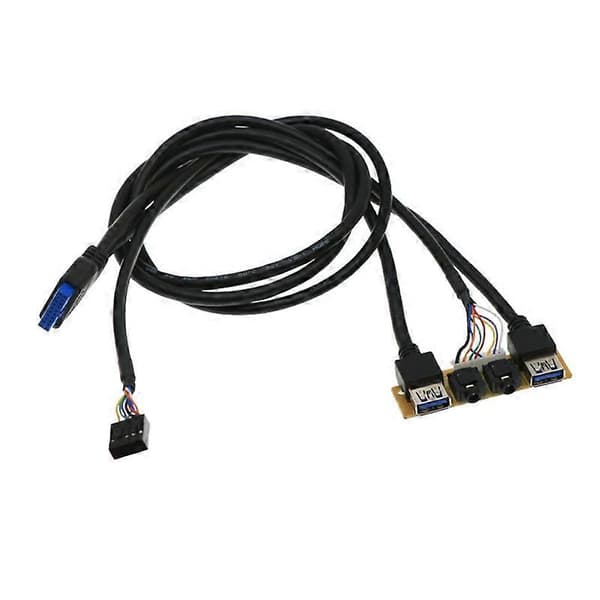 Frontpanel USB3.0+USB3.0+H D Ljuduttag Portar I/O-kort+Intern kabel