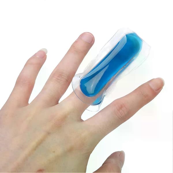 Fingerispakke 3,1 tommer længde Finger Tåskinne Varm Kold Terapi Letvægts Tåspids Gel Ispakke til Kvinder Mænd