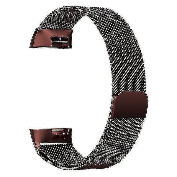 Milanese Loop Armbånd Kompatibelt Med Fitbit Charge 3 (bronse)