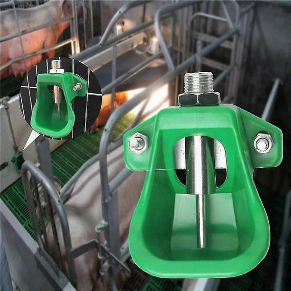 Drikkekar for gris, glatt kant, stor kapasitet, vanndispenser for husdyr, BZT