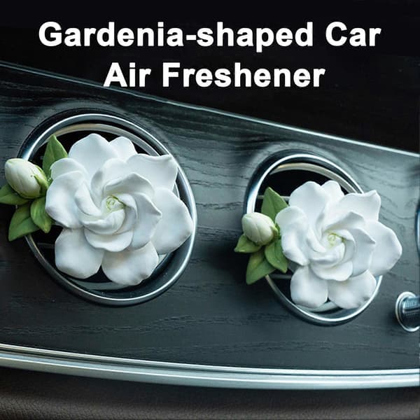 Bilduftfrisker Auto Diffuser Gardenia Aromaterapi Æterisk Olie til Afslappende og Forfriskende Køretur