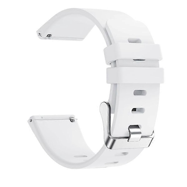 Silikoninen älykellon ranneke [Suuri koko] Yhteensopiva Fitbit Versa Lite/Versa/Versa 2 -kellojen kanssa White