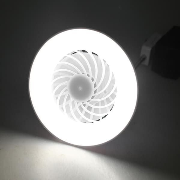 5.79 tommer Ventilatorlampe Planmontering med B22 til E27 Konverter AC 85V-265V til Hjemmet