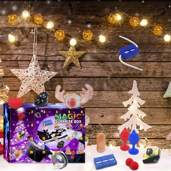 24st jul adventskalender överraskning presentförpackning Snowman Xmas Tree Nyckelring Julgranshänge Adventskalender Mysterys Box