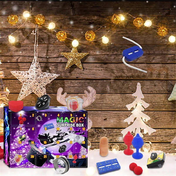 24st jul adventskalender överraskning presentförpackning Snowman Xmas Tree Nyckelring Julgranshänge Adventskalender Mysterys Box