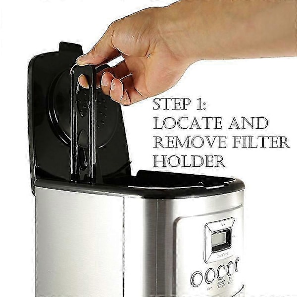 12-pakning erstatnings kullvannfiltre for ALLE Cuisinart kaffemaskiner, DCC-RWF