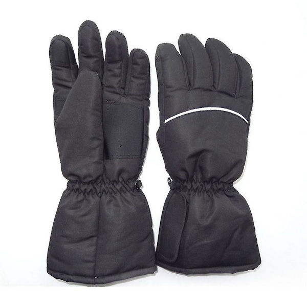 1 par Vintervarma batteriuppvärmda handskar Vindtäta utomhus elvärme skidhandskar