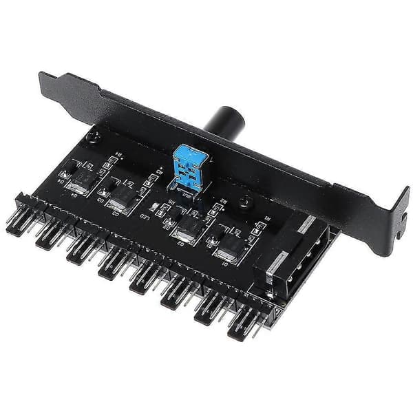 4-pin SATA PWM Viftehub Hastighetskontroller 1 til 8 Splitter Internt Hovedkort for