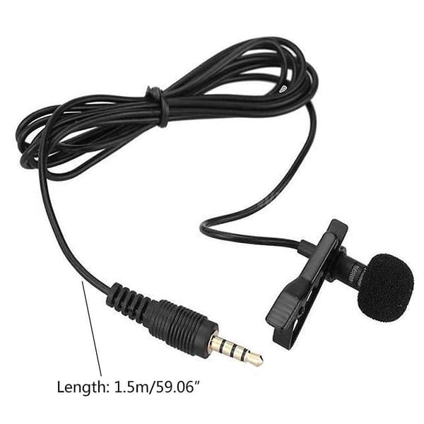 Kompakt Lavalier Clip Mikrofon Plug and Use Gaming Headset Mic 3.5mm Kabelplugg