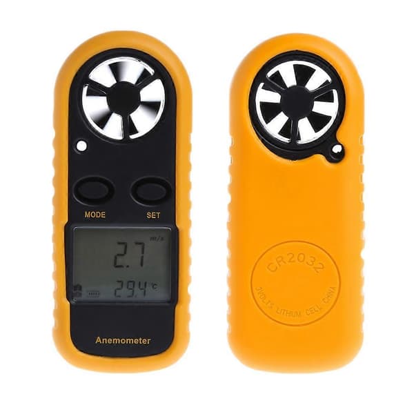 GM816 Mini Digital Anemometer Vindhastighed Temperatur Tester med LCD Baggrundsbelysning