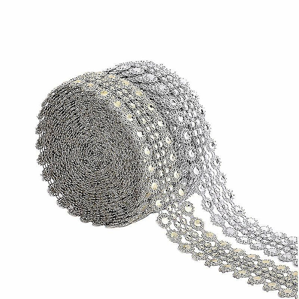 2 rullar strass diamantnätband