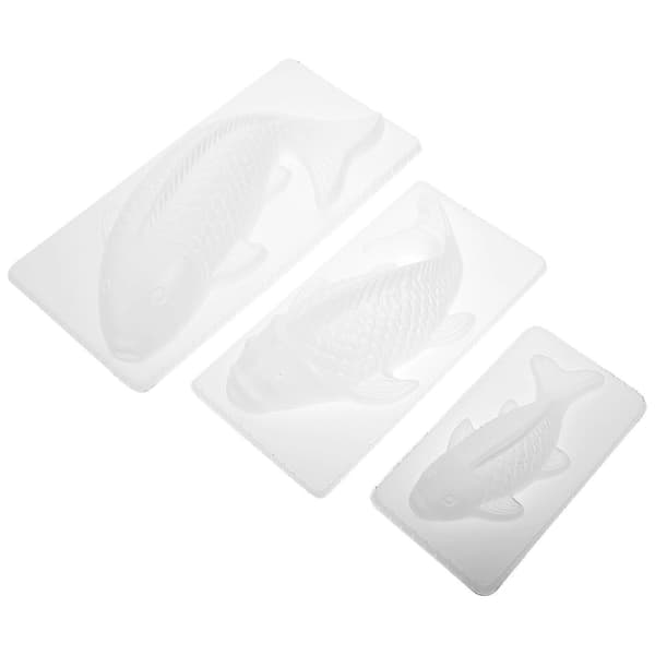 3 stk. silikone-vingummiformer plast kageform gumpaste-form dyrebageform riskageforme