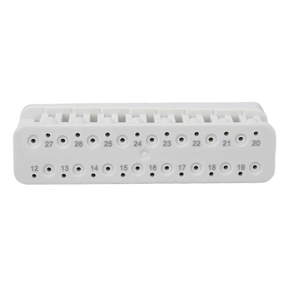 Dentalbor Ruler Plast Profesjonell Tydelig Merket Endodontisk Blok Filholder for Tannleger