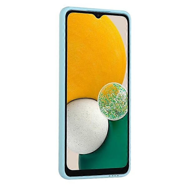 Kompatibelt för Samsung Galaxy A13 5G Kameralinsskydd Stötsäkert TPU Halkfritt Telefonfodral med Korthållare LightBlue