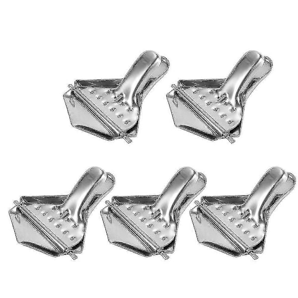 5 st Rostfria Manuella Citronpressar Praktiska Citronjuicers (silver)