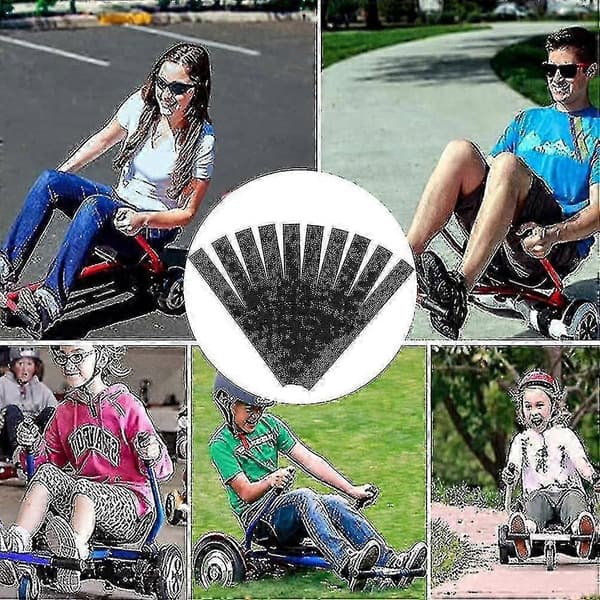 10 stk. justerbare tilbehørsremme til Hoverboard Nylon sædefastgørelsesremme til Hoverboard Krog- og løkkefastgørelseskabel til Hoverboard