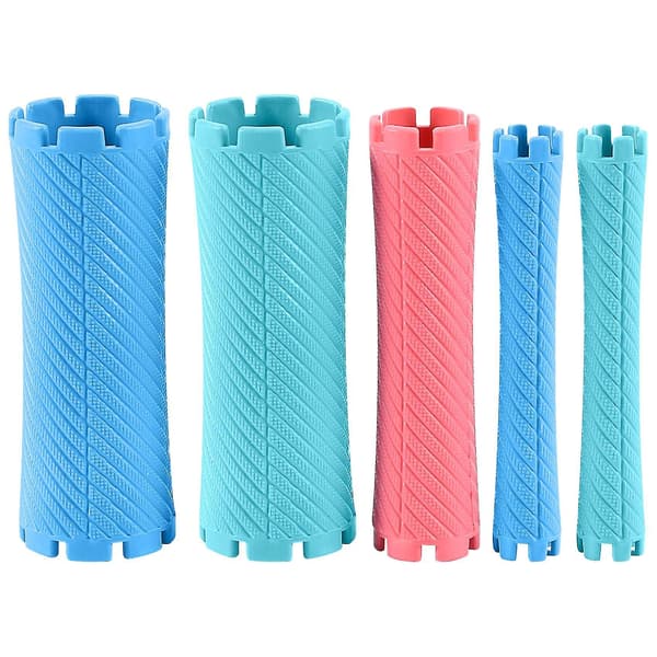 100 stk./sæt 10 størrelser Hår Permanent Krøller Sæt Kold Permanent Bar Plast Krøller Ruller Sæt Bølge Fluffy C