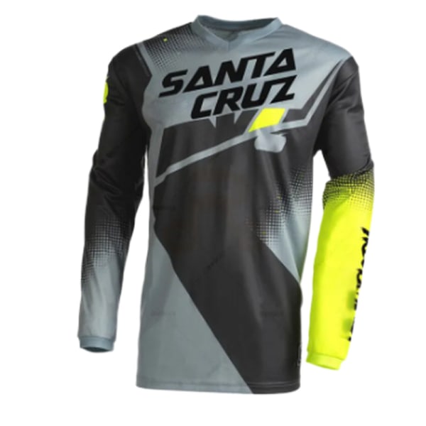 FOX sommer udendørs cykeltøj med rund hals langærmet hurtigtørrende åndbar T-shirt style 3 XXXL