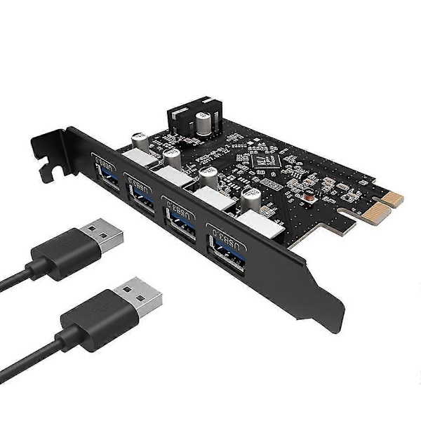 Højhastigheds Usb3.0 Pci-e Udvidelseskort 4 Pin Interface Lavt Strømforbrug Kompatibelt