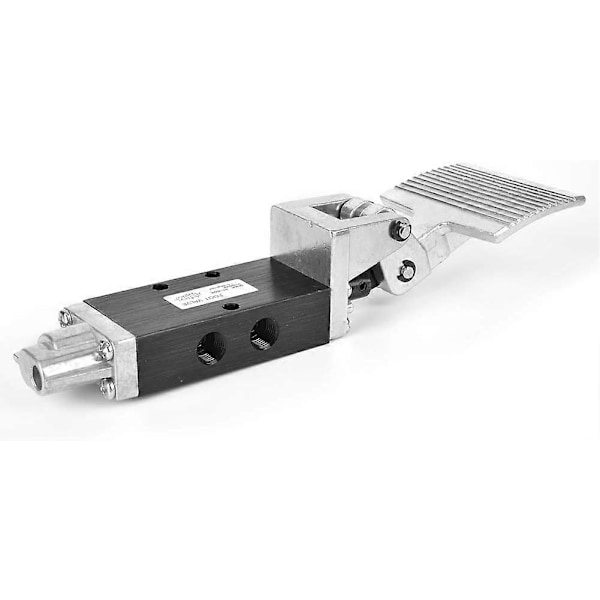 1/4\" Pneumatisk Fodpedalventil, 5 Vejs 2 Position Aluminium Legering Luft Pneumatisk Fodtrykskontrolventil Pneumatisk Kontakt