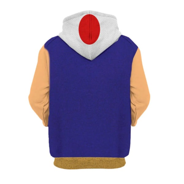 2023 Ny Super Mario Bros. Toad Character COSPLAY Mode 3D Sweatshirt Hoodie style 3 Kids - L