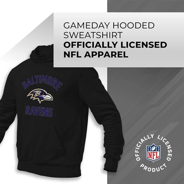 Team Fan Apparel NFL Adult Game Day -huppari - polyesterivillapuuvillasekoitus - Pidä lämpimänä ja edustaa joukkueesi tyyliä style 6 S