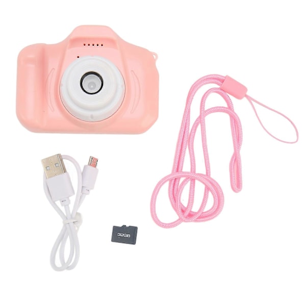 Digital Kamera för Barn Multi Mode Filter Fram Bak 8MP 1080P HD Video Söt Kamera för Småbarn Flickor Pojkar Rosa