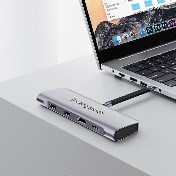 Kort USB-C til USB-C-kabel for raskere lading, 8K-video og 40 Gbps dataoverføring