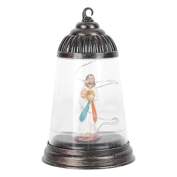 1 stk. Lysende Julevindlampe Jesus-formet Julelampe