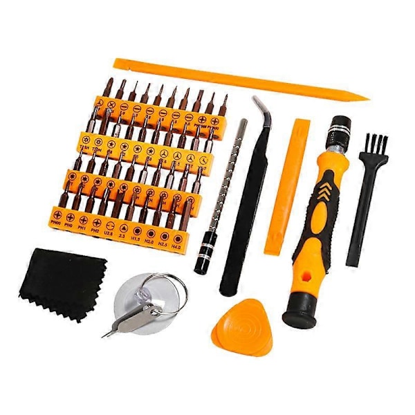 50 st Precision Skruvmejselset, Verktygssats med Säkerhets Torx T5 T6 T8 T9, Triwing Y00, Stjärna P5, etc, Reparation för Laptop, Switch, PS4, Xbox