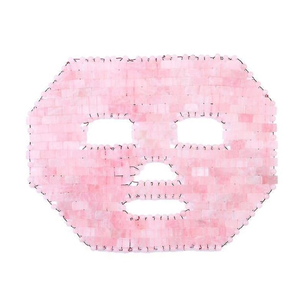 Tflycq Pink Crystal Eye Mask Käsintehty Eye Curtain Crystal Sleeping Mask Rose Quartz Cold Therapy Facial Massager Natural Jade Mask pink face mask