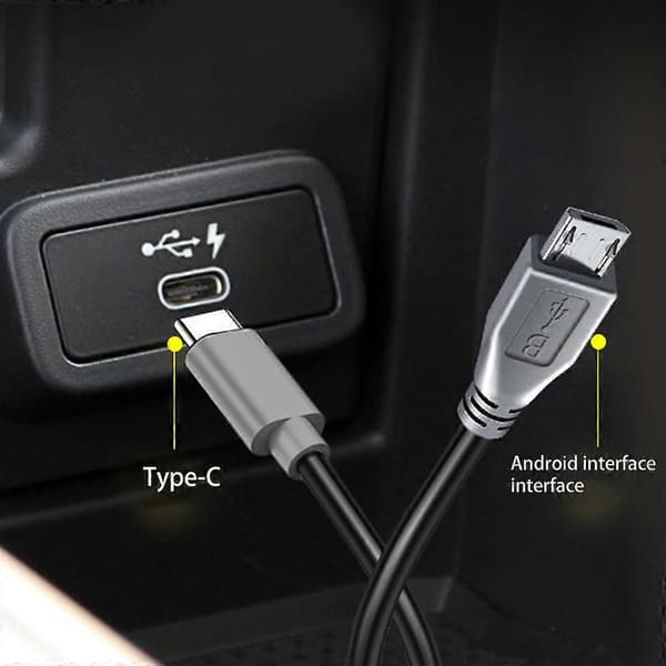 1 metrin tyypin C - Micro USB -uros synkronointi OTG-latausdatakaapeli