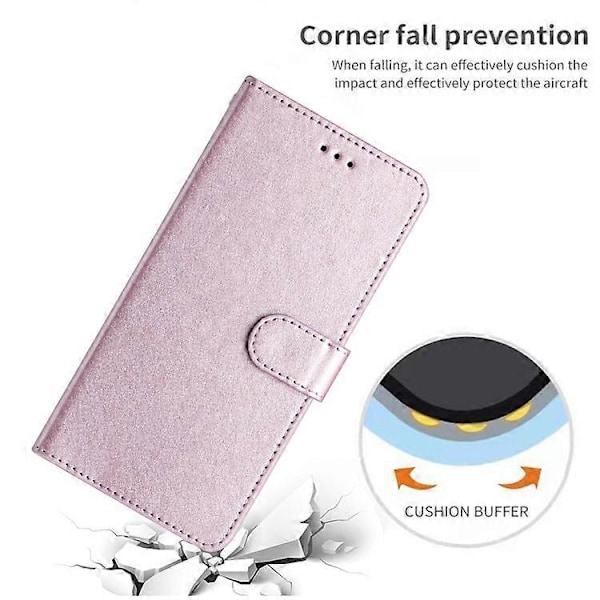 Kompatibelt för Samsung Galaxy A33 5G PU Läder Plånboksfodral med Ställ, Silkesstruktur Flipfodral med Handrem LightPurple