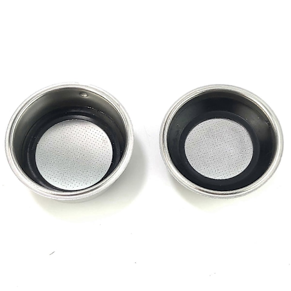 51 mm dobbelt kop kaffefilter i rustfrit stål til barista-brug