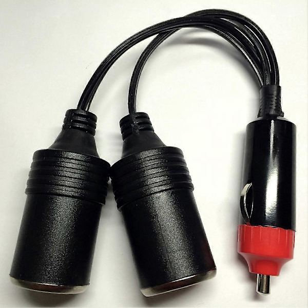 1 til 2 DC 12V Bil Cigarettænder Strømoplader Port Splitter 2 Vejs Adapter