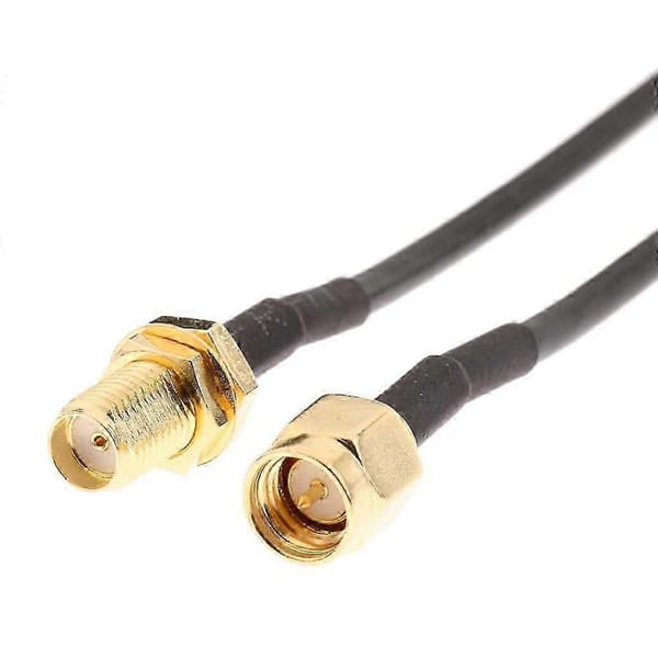 20M Antenneforlængerkabel RP-SMA Han til Hun LAN Router Antenneadapter