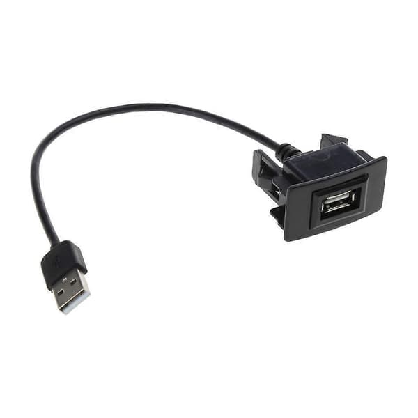 USB-portpanel til bilens instrumentbræt, han til hun, plastikforlængerkabel
