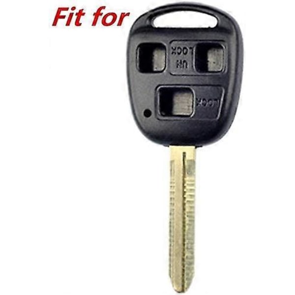 til Lexus Es300 Gs300 Gs400 Gs430 Gx470 Is300 Ls400 Ls430 Land Cruiser FJ Cruiser 2 stk. Sort Silikone Smart Nøgle Etui Cover Taske