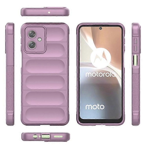 Kompatibel med Motorola Moto G54 5G TPU Cover Stødsikkert Robust Telefon Bagcover LightPurple