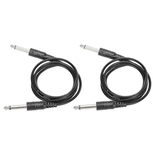 6,35 mm elektrisk gitarinstrumentkabel 1 m, 1/4 tommers rett til rett kabel for bassgitar og elektrisk mandolin