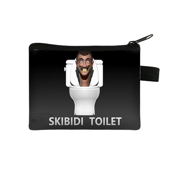 Skibidi WC Kolikkopussi Lasten Anime Peli Kukkaro Poika Tyttö Kukkaro Kannettava Säilytyslaukku Söpö lompakko Naisten Meikkilaukut Lahja Skibidi toilet-4