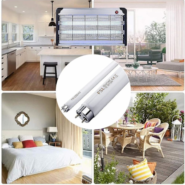 2 stk Fsl T5 8w Fluesnapper Erstatningslamper Uv-rør For 8 W Fluesnapper / Insektfanger