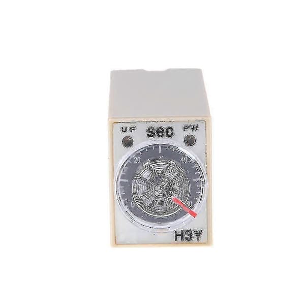DC 24V H3Y-2 Strøm Til Tidsrelæ Forsinkelsestimer 0-60 Sekunder DPDT & Base Socket-DF
