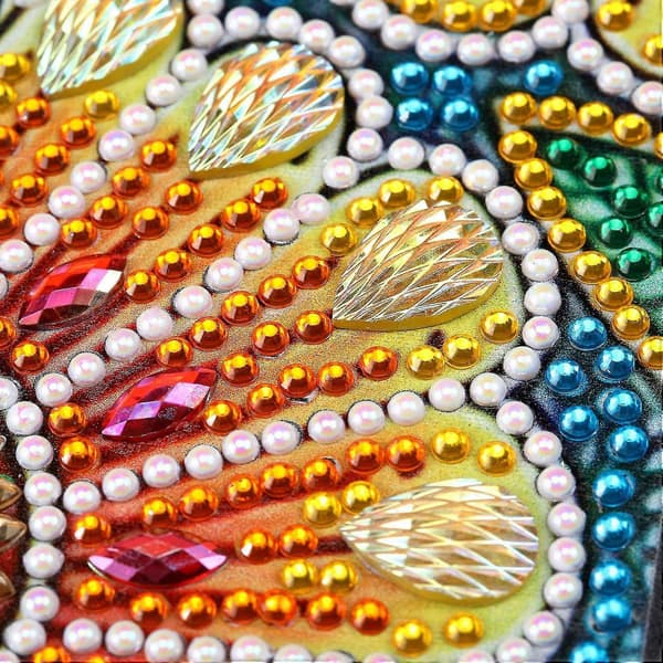 3-pack Diamantmålningsbokmärken Diamanttofs Pärlbroderade Bokmärken