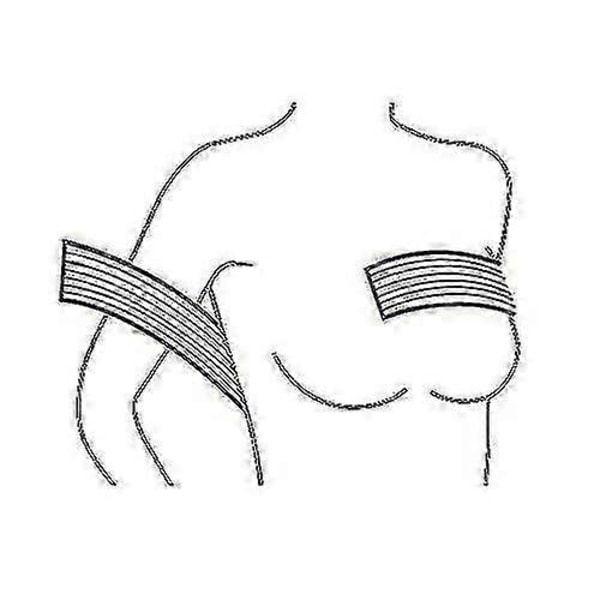 Bröst Implantat Stabilisator och Bröstkompression Stödband Efter Operation, Bröstförstoring och -reducering Bandage, One Size Passar De Flesta, Hudfärgad