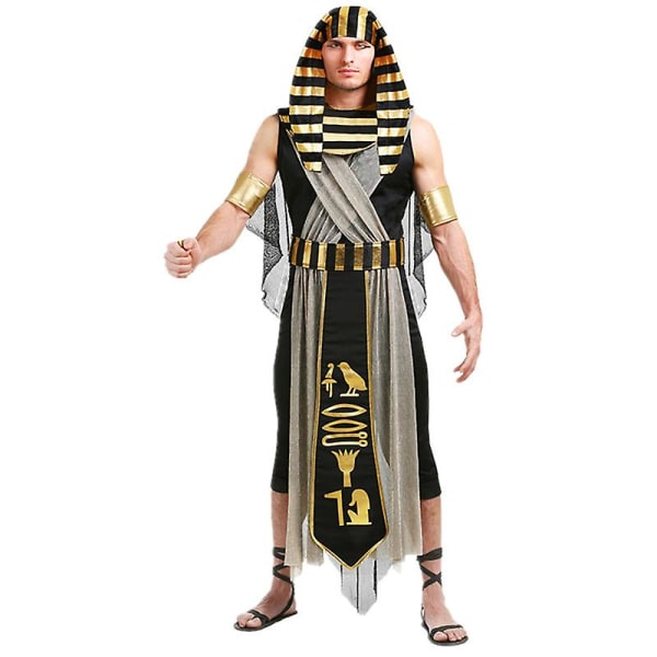 Carnival Halloween Pariskunta egyptiläinen myytti puku Kleopatra faarao viitta viitta Cosplay hieno juhlamekko Lady XL