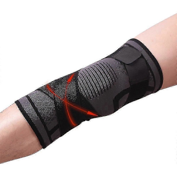 Justerbart knästöd 3D Kompression Gym Knäskydd Ärm,