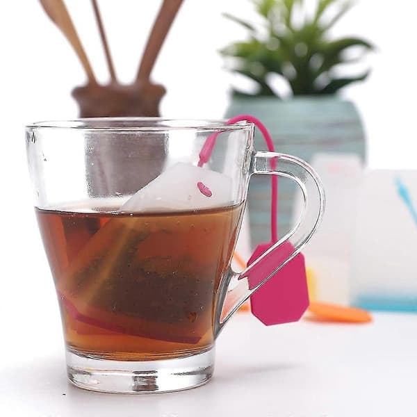 4-pakning teinfuser for løs te, tesil, tekjele, silikon teinfuser