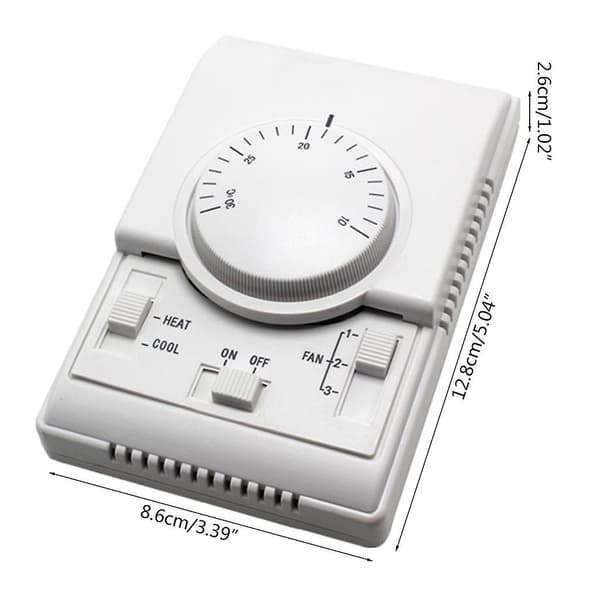 Fan Coil Airconditioneringscontroller med ON/OFF-kontaktknap