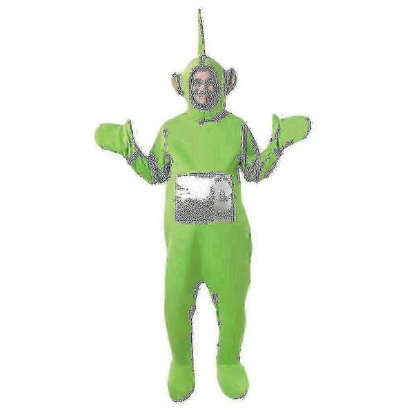 4-farvet Teletubbies-kostume til voksne til 2025 green m